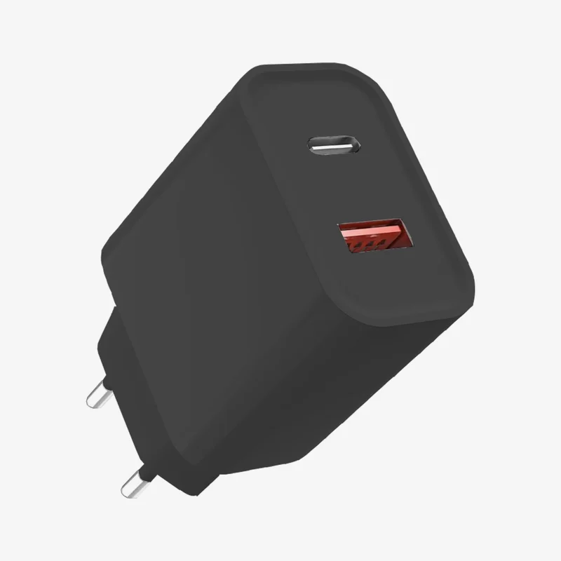GRAB N GO 20W thuislader USB + USB-C, zwart